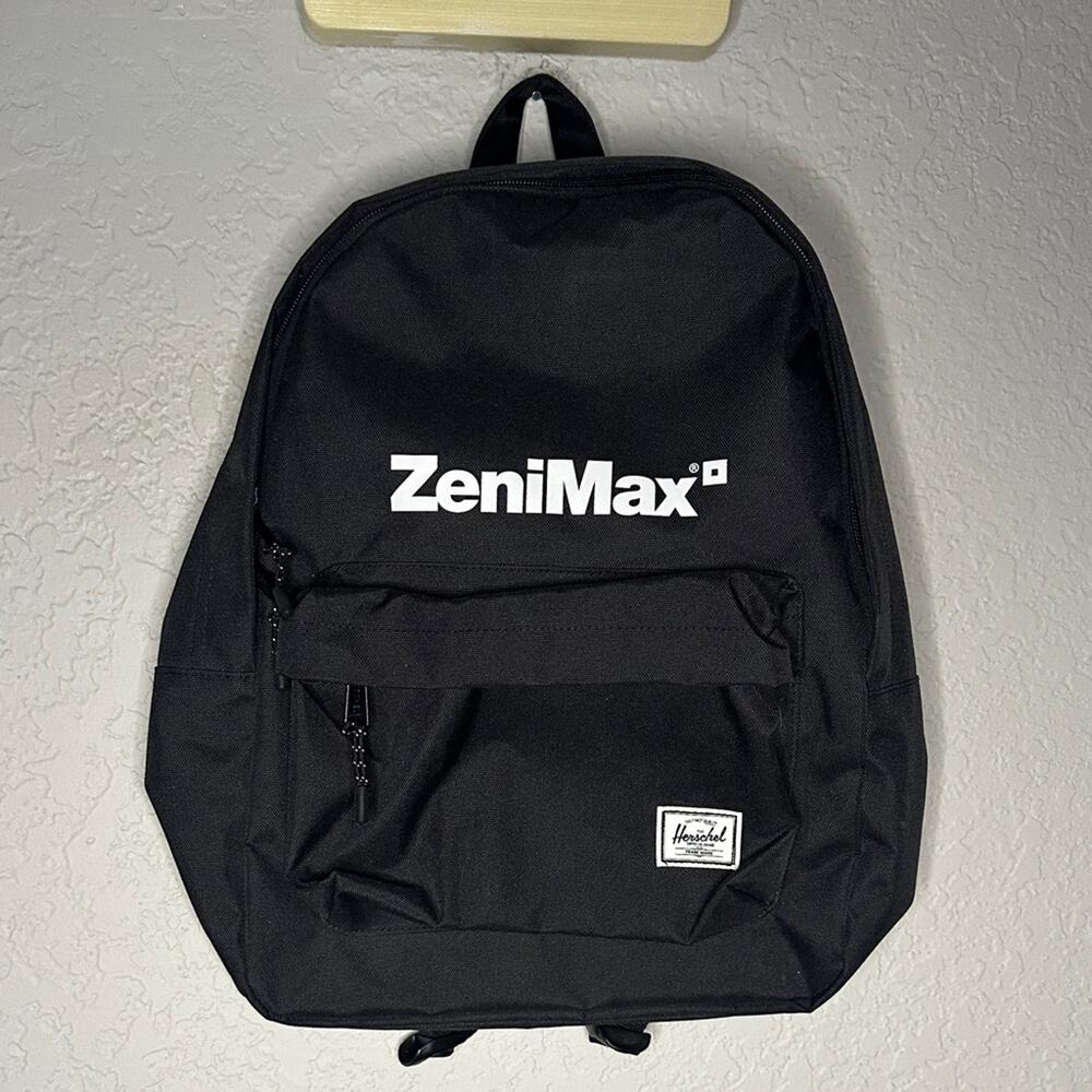 NEW Herschel Zenimax Backpack Classic Black Bethesda Softworks Microsoft Gamer